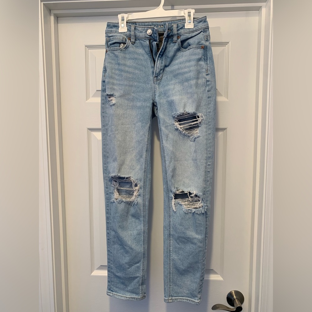 American Eagle Mom Straight Jean Size 00